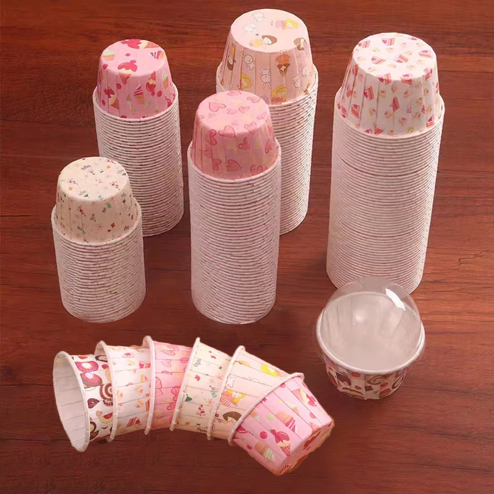 100pcs Mini Cupcake Liner Baking Cups Paper, Christmas Cupcake Wrappers, Baking Cupcake Liner Supplies, Baking Cups for Kitchen