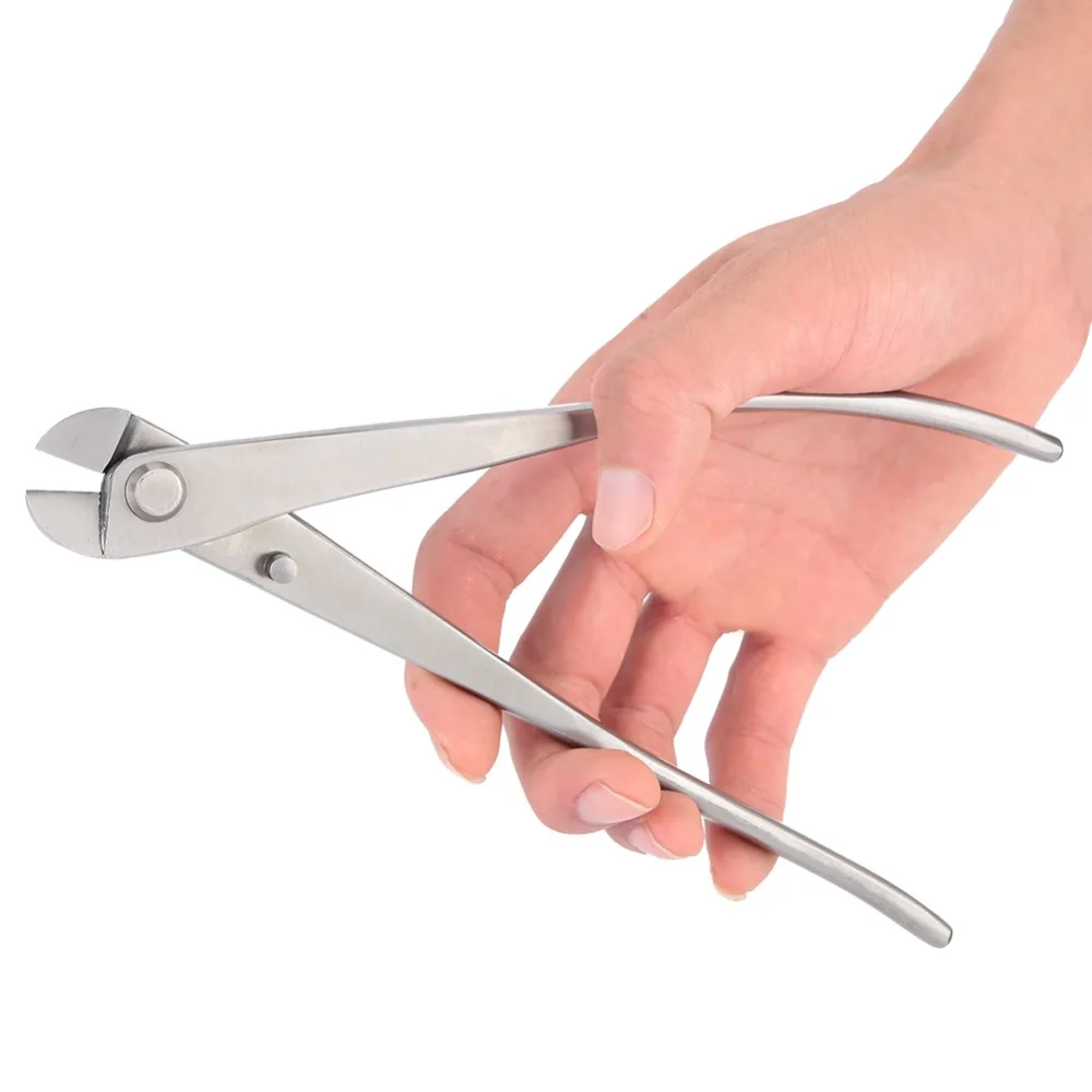Durable Alloy Steel Pruning Shears Silver Round Edge Garden Shears Concave Edge Ergonomic Handle Branch Cutter Garden Pruning