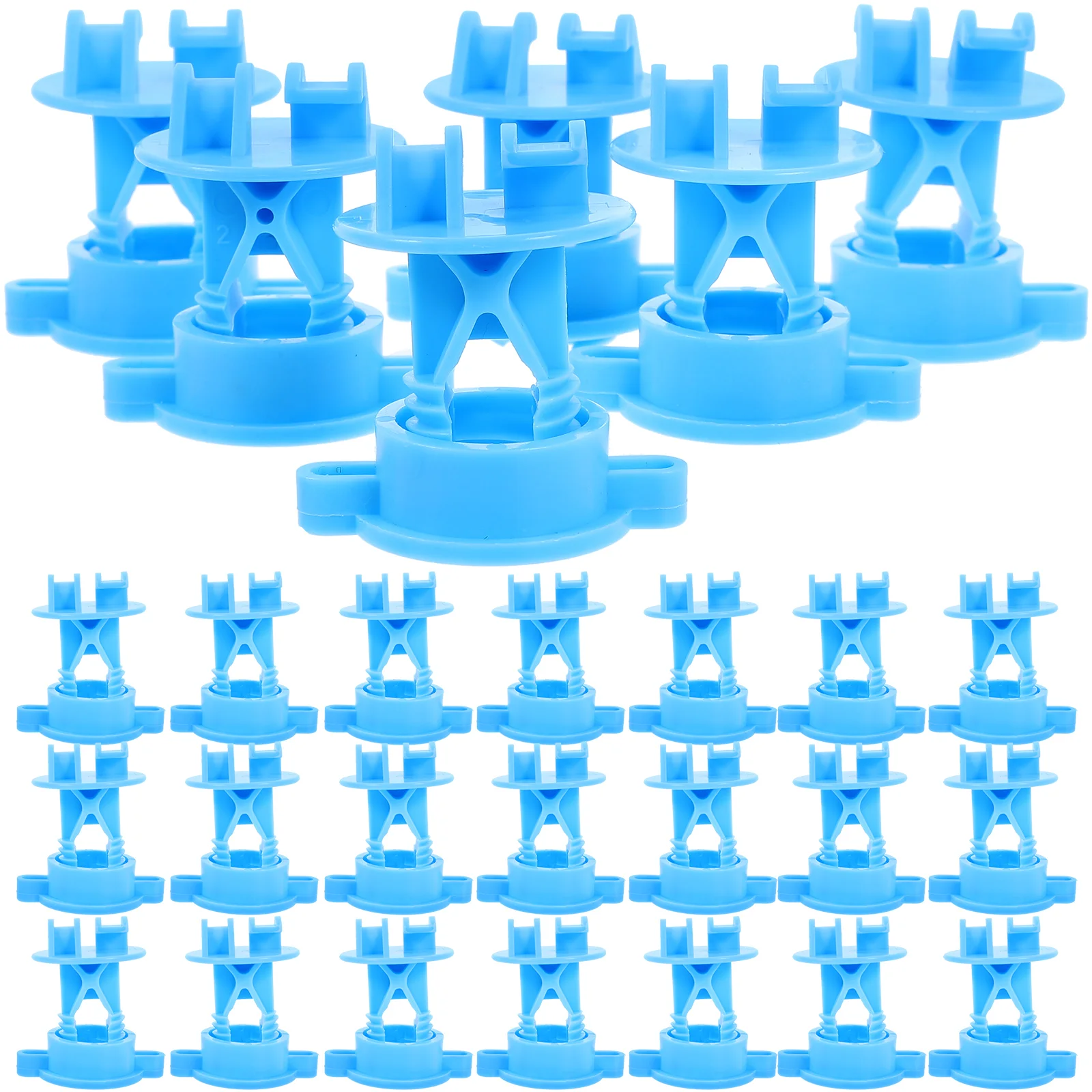 

50 Pcs Wire Holding Insulators Fence Chargers Electric DIY Clamp Blue Pp