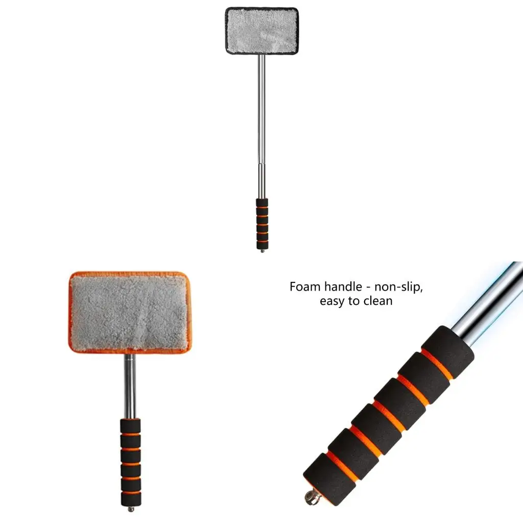  Defogging Brush Multipurpose Vehicle Glass Cleaner With Flexible Stainless Steel Frame And Ergonomic Handle Design