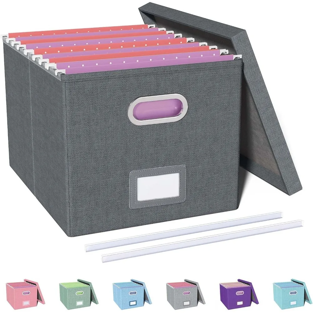

File Organizer, File Box, File Cabinet for Letter File Folder Storage, Hanging File Organizer for Office/Decor/Home,Document Or