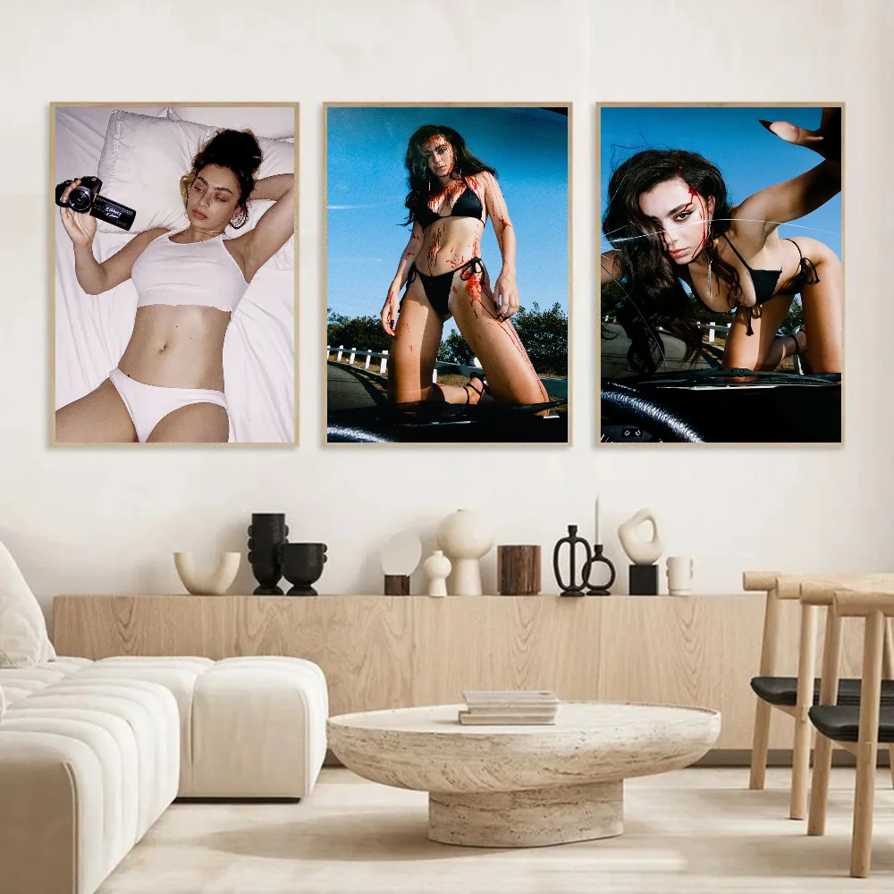 ملصق Charli Xcx Singer Speed Drive ملصق فني ذاتي اللصق مقاوم للماء ملصق جداري لغرفة المقهى والبار #4