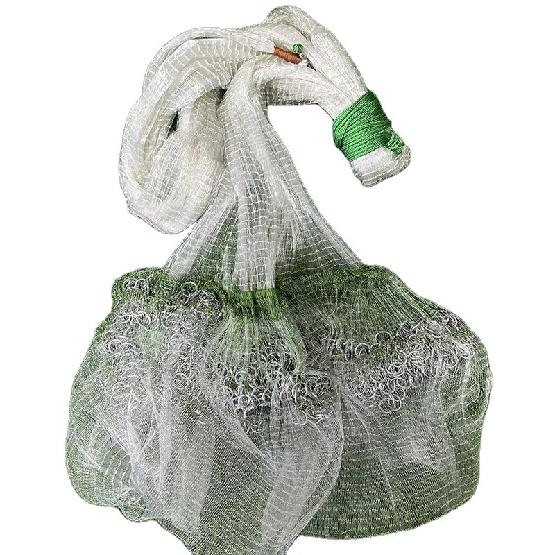 10FT 3/8'SQ Lead Chain Cast Net Throwing Bottom Pocket Cast Net Fishing Cast Net for Sale