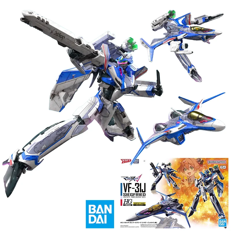 

Bandai MACROSS HG 1/100 YF-31J SIEGFRIED комплект модели в сборе аниме фигурка в сборе модель игрушки Коллекционная модель украшения