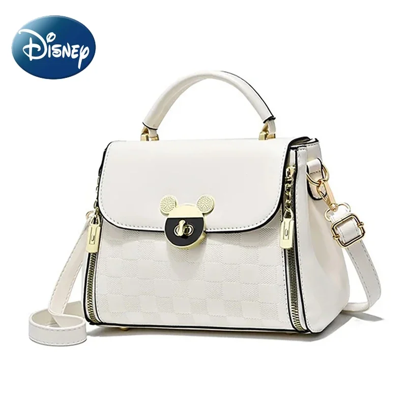 

Disney Mickey Mouse PU Leather Shoulder Bag for Women Kawaii Crossbody Bag Handbag Cartoon Casual Large Capacity Purse