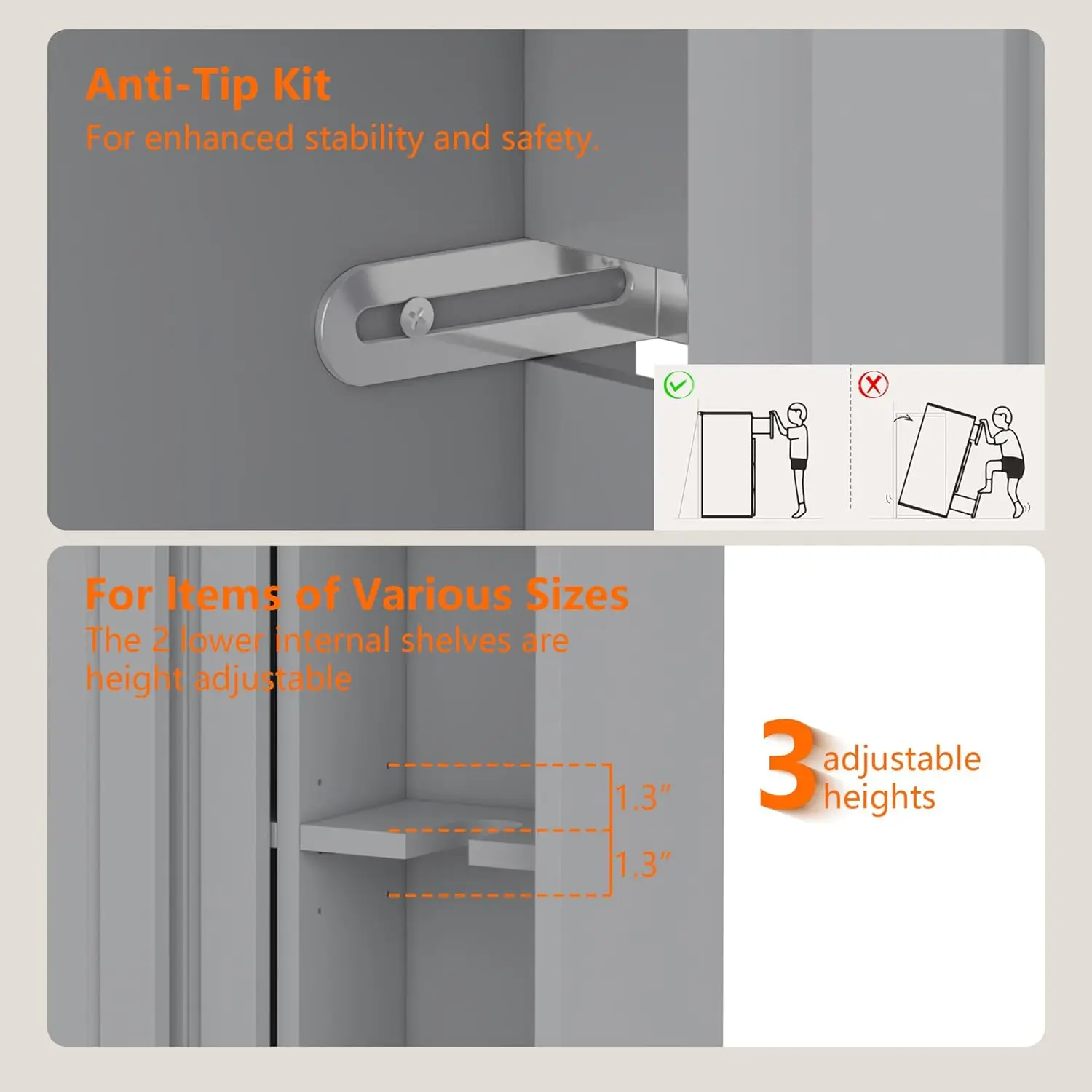 خزانة حمام رفيعة موفرة للمساحة، أبواب منزلقة - أرفف قابلة للتعديل، حامل ورق المرحاض، مقصورة فرشاة 31.5 بوصة × 23.6 بوصة × 7.9 بوصة، رمادي