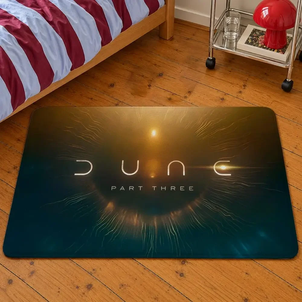 Movie Dune: Part Two Paul Chani Fremen Floor Mat Soft Flannel Entrance Doormat Non-Slip Washable Rug For Bedroom Home Decor