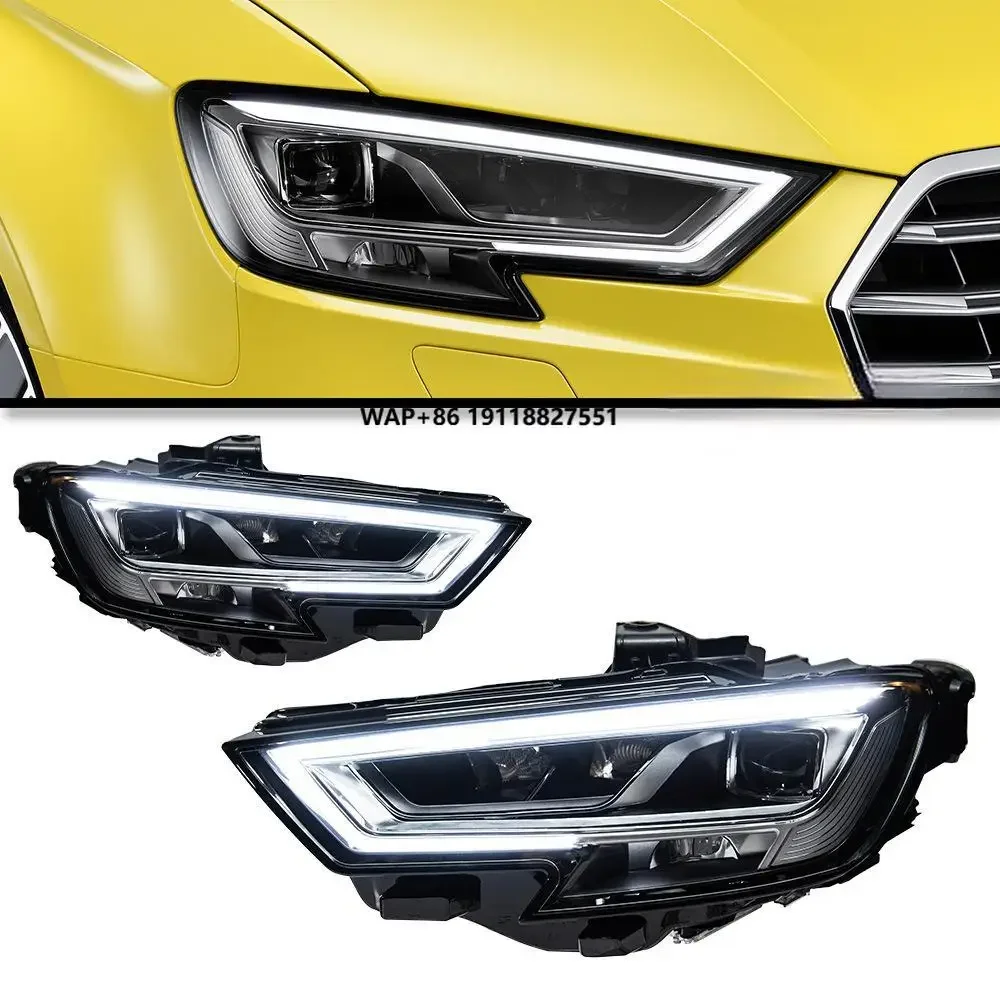

Car Lights forA3 Headlight Projector Lens 2017 2018 2019 2020 Signal Head Lamp LED Headlights Drl Automotive Accessories