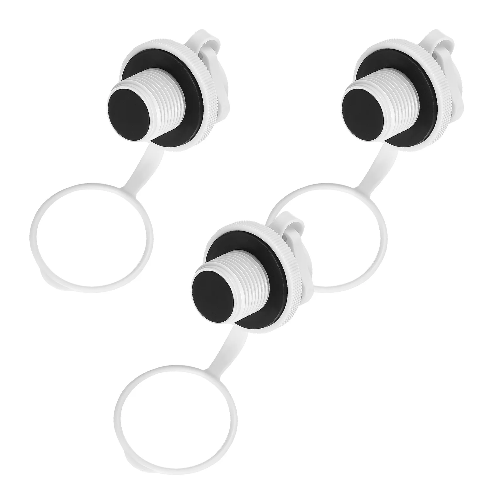 

3Pcs Spiral Screw Valve White Air Plug Replacement Quick Inflate Deflate Anti-Leakage for Kayak Inflatable Boat Pool Mattress