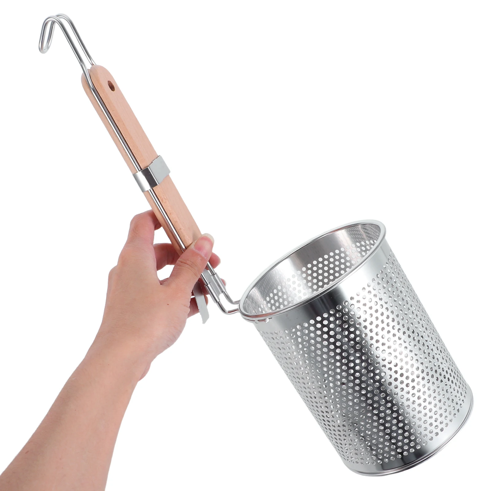 

2pcs Stainless Steel Pasta Basket Multi-Purpose Cooking Strainer For Boiling Noodles Dumplings Vegetables Kitchen Spider