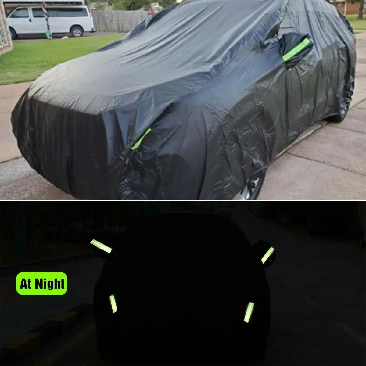 210D SUV Covers Size M/L/XL/XXL Indoor Outdoor Full Auot Cover Sun UV Snow Dust Resistant Protection Cover Universal Car