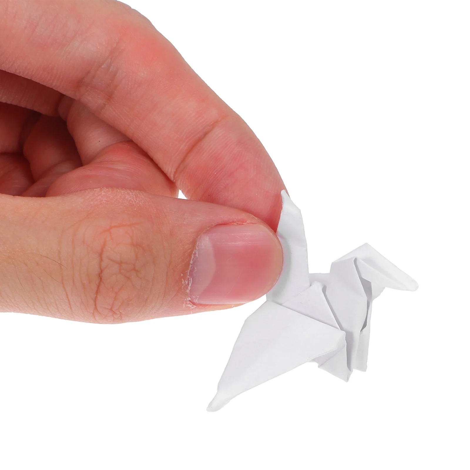 

100Pcs White Origami Crane Paper Decorations Premade Folded Bird Wedding Party Table Centerpiece Photography Props