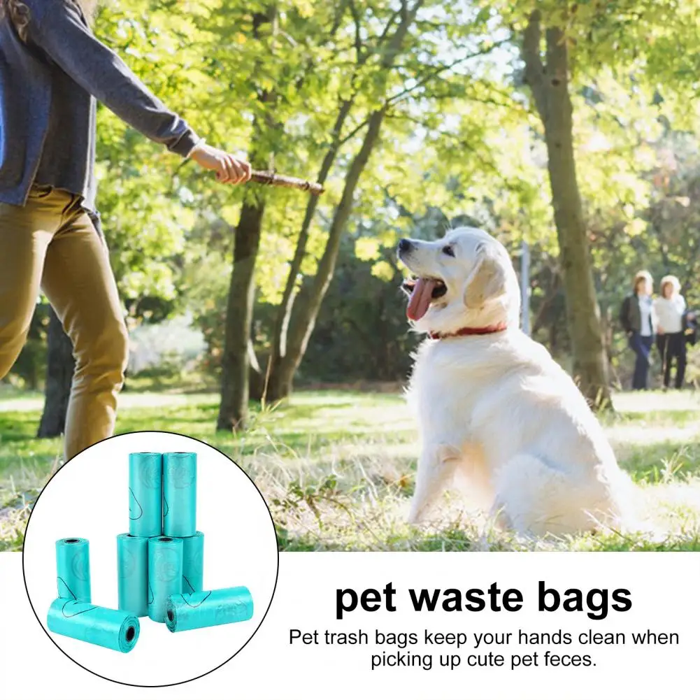 Sealed Bottom Pet Bags Biodegradable Pet Waste Bags for Home Outdoor Use Tear-resistant Dog Poop Bags Leak-proof Trash for Dogs