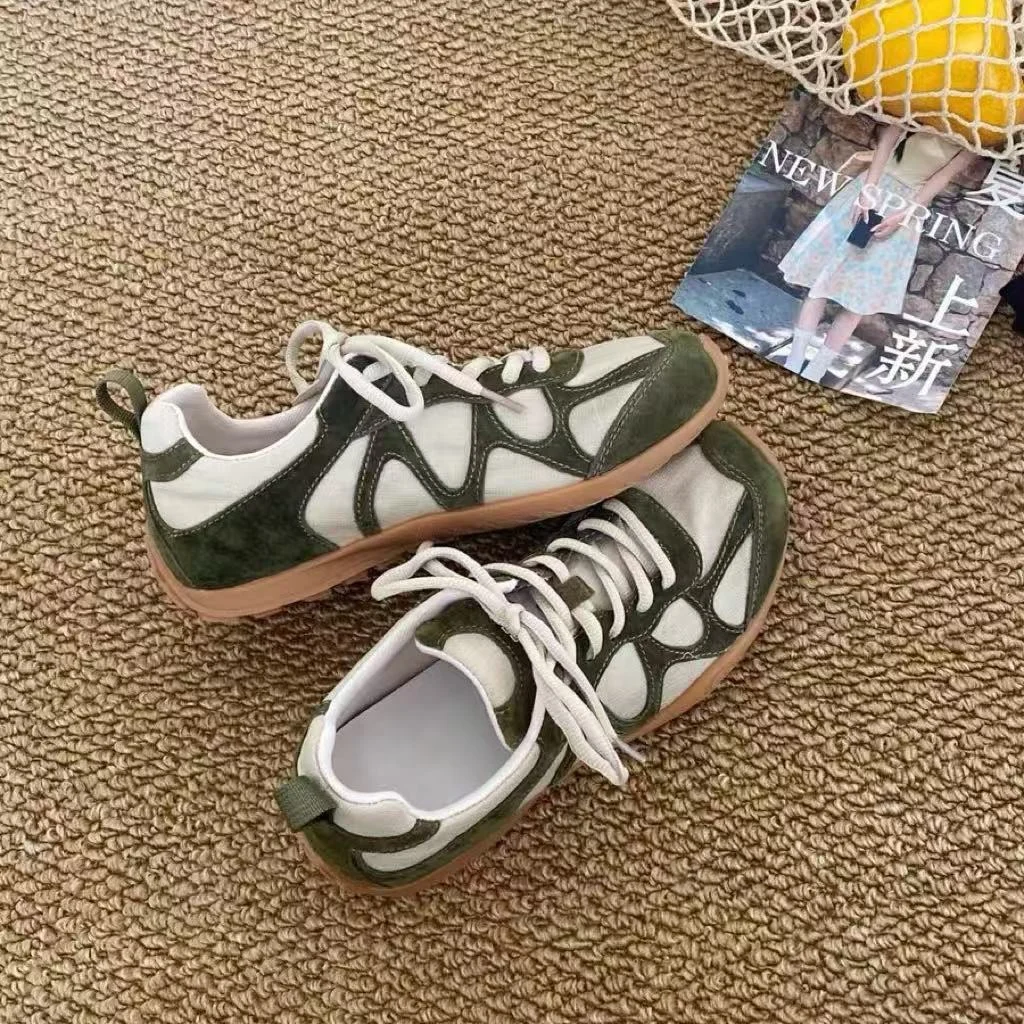 Sepatu Sneakers Vintage Patchw - Outdoor Sports Shoes ulasan dan harga