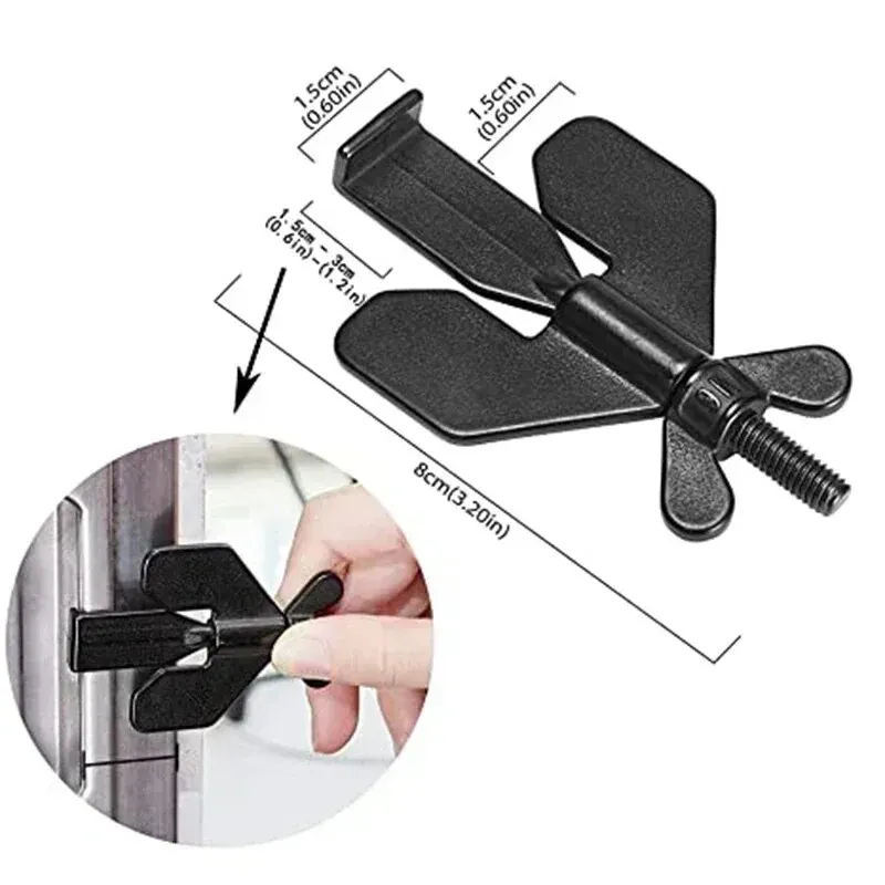 Portable Hotel Door Lock Live Alone Self-Defense Door Stop Travel Anti-theft Door Stopper Childproof Door Lock Safety Home Latch view 5