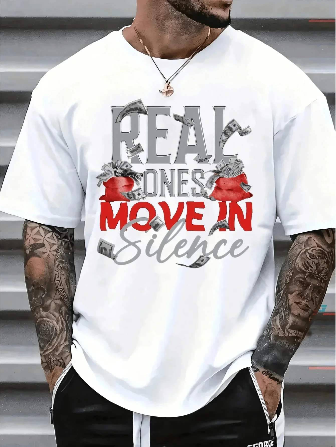 Men's Funny 'Real Bones Move In Sarcasm' Graphic T-Shirt With Skull & Bandage Design - Casual Round Neck Summer Tee, Machine Was