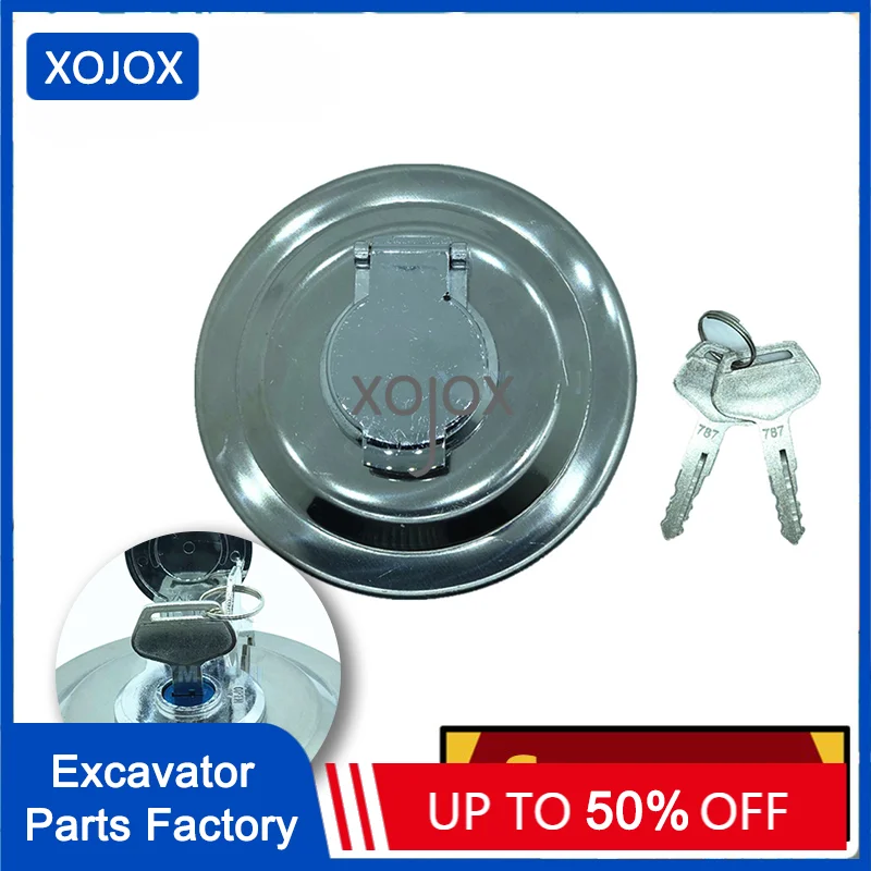 

XOJOX For Komatsu PC60 100 120 160 200 220 240 Fuel Tank Cap Diesel Tank Cap Fuel Tank High Quality Excavator Accessories