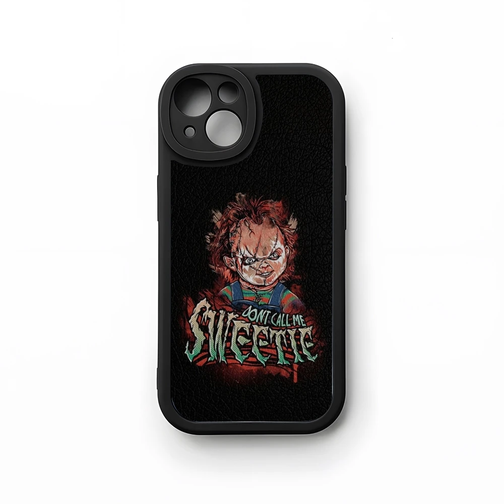 Horro Movie Chucky Phone Case 2024 For iPhone 16 15 14 11 12 13  lambskin silicone Pro Max Mini X XR XS 7 8 Plus cover