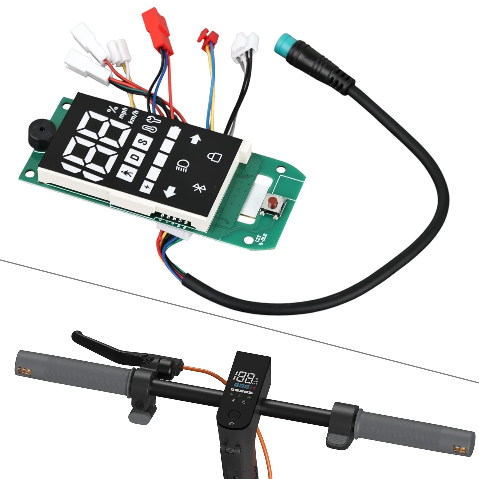 25KMH Dashboard for Xiaomi 6 Electric Scooter LED Display Bluetooth Circuit Board Controller Replacement Parts