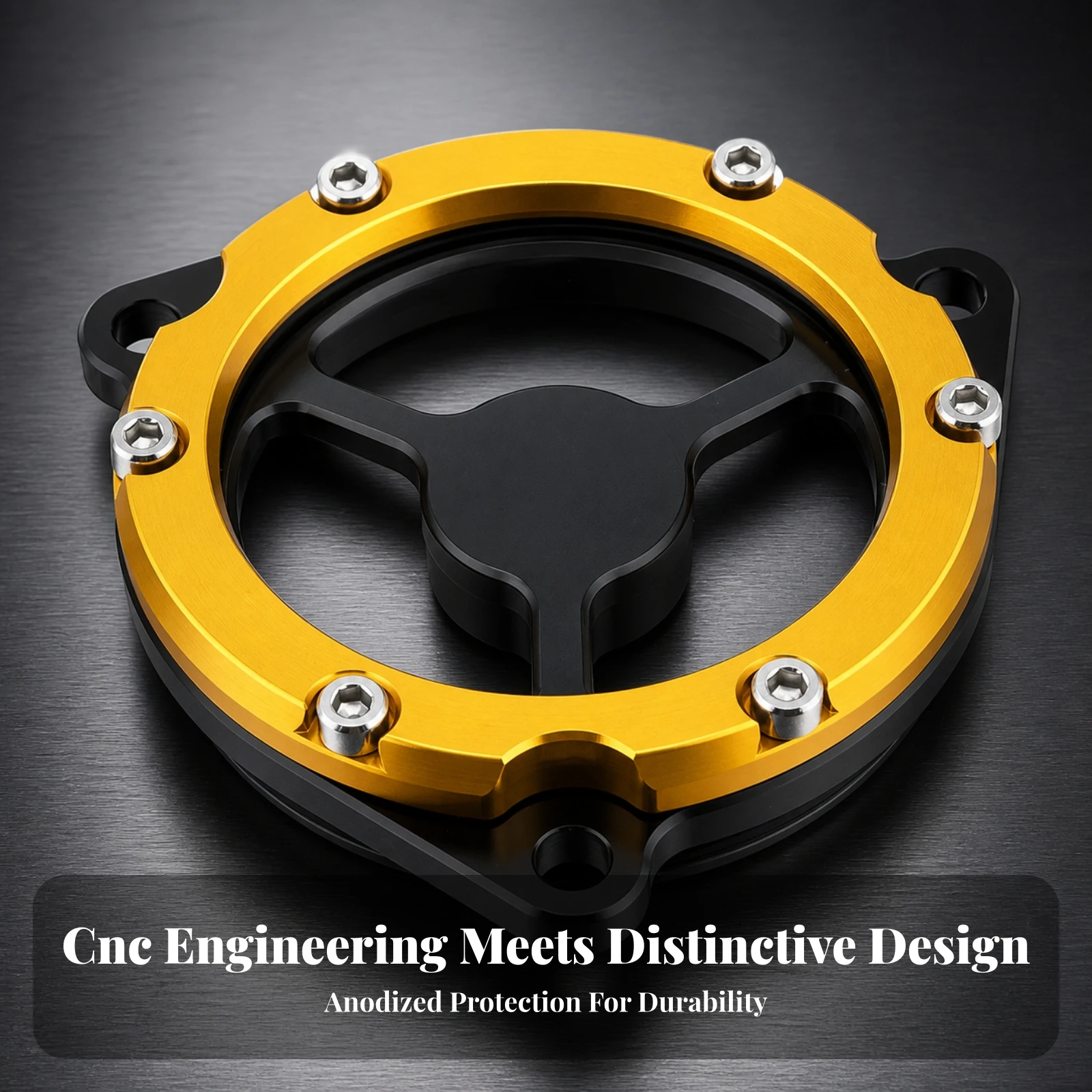 Motorcycle Engine Cover Guard Open-Center Motorcycle Engine Guard with Backing Plate Personalized Easy to Match