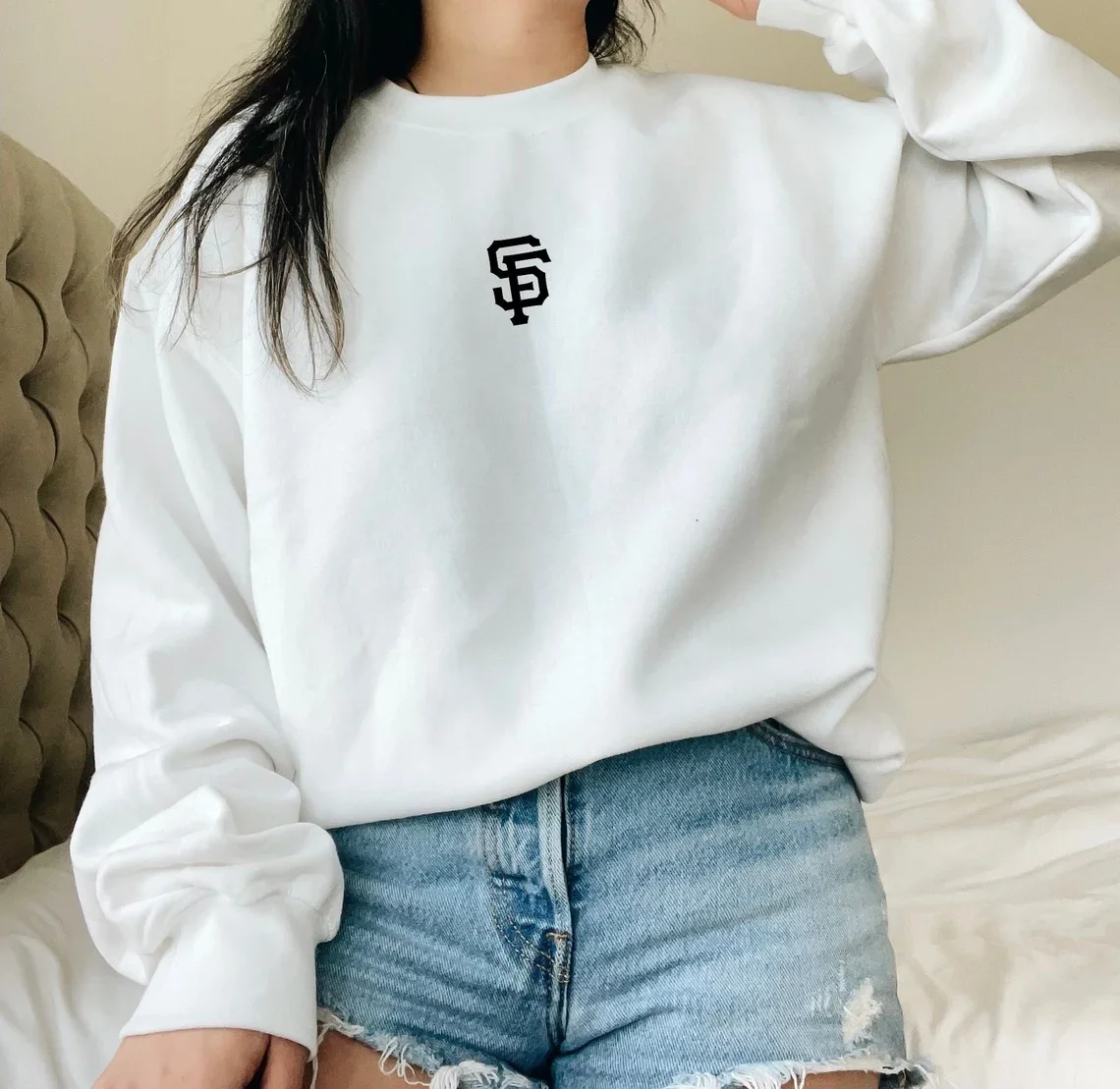 Skuggnas San Francisco California Sweatshirt Crewneck Lover Gift West Coast Cotton Sweater Long Sleeved Fashion Jumper