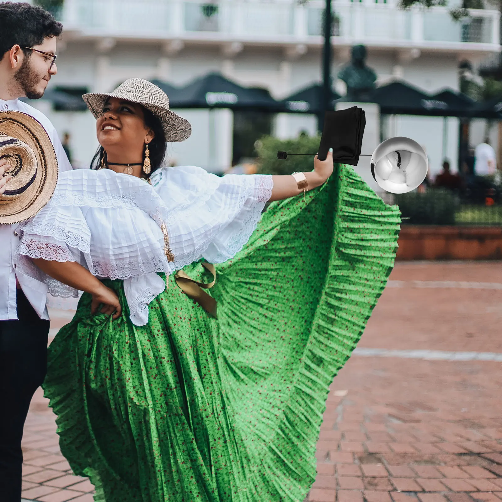 Latająca Kula Lewitująca Sfera Iluzja Rekwizyt na Występy Sceniczne Dekoracja na Halloween Imprezę Sztuczka Żonglerska dla Dzieci
