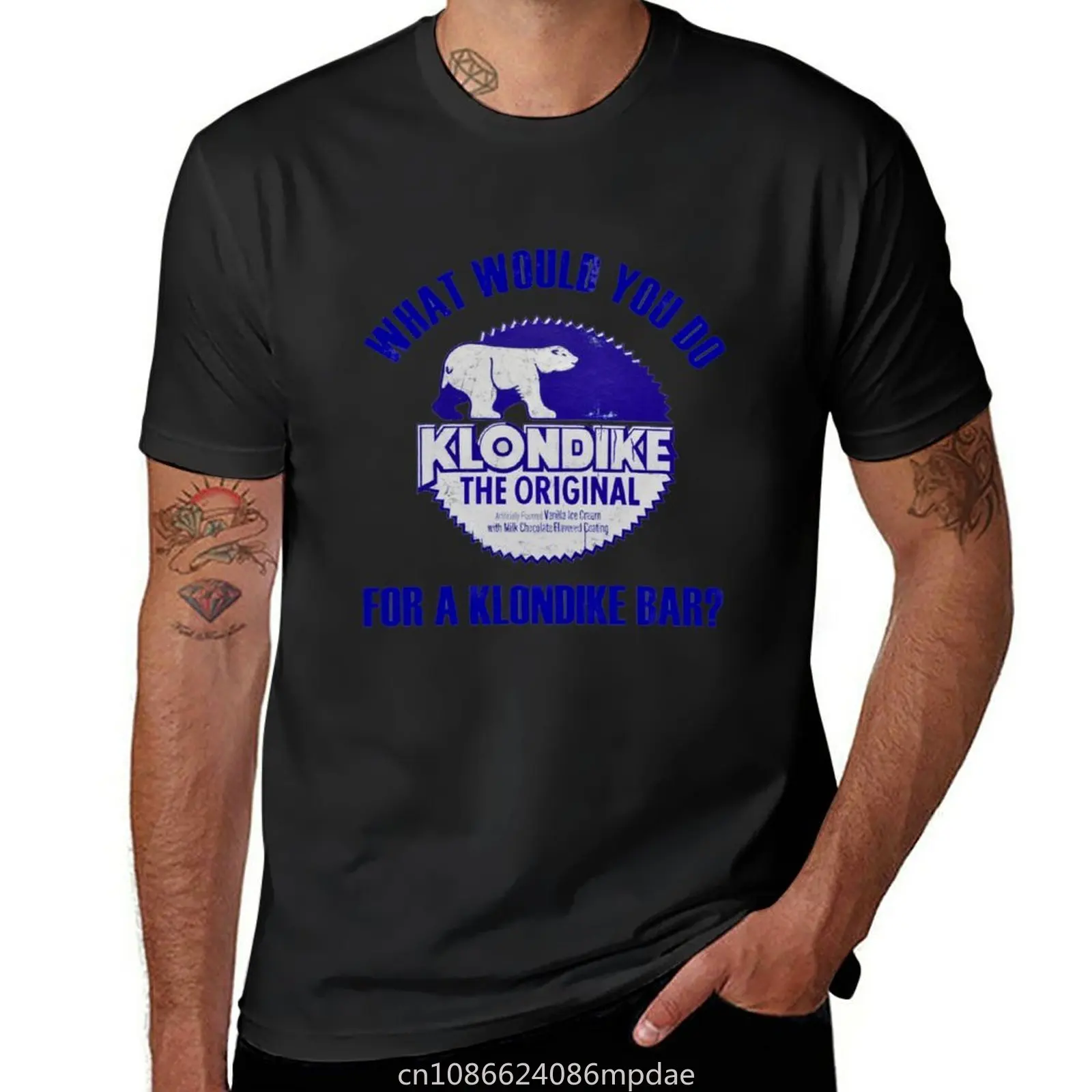 What Would You Do for A Klondike Bar T-Shirt plus sizes Short sleeve tee anime graphics t shirts men