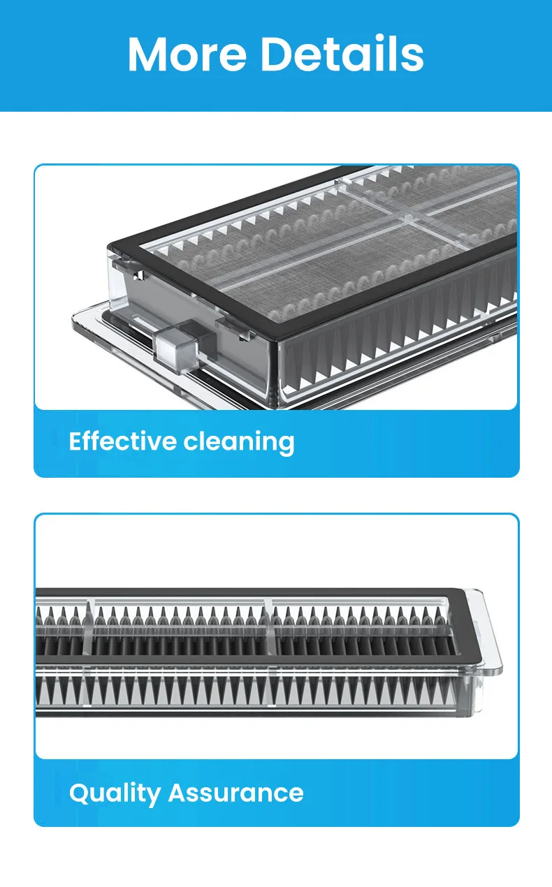 ل S10 S20 سلسلة X10 سلسلة MOVA مكانس كهربائية للكنس تصفية الملحقات المشبك عنصر فلتر الكربون