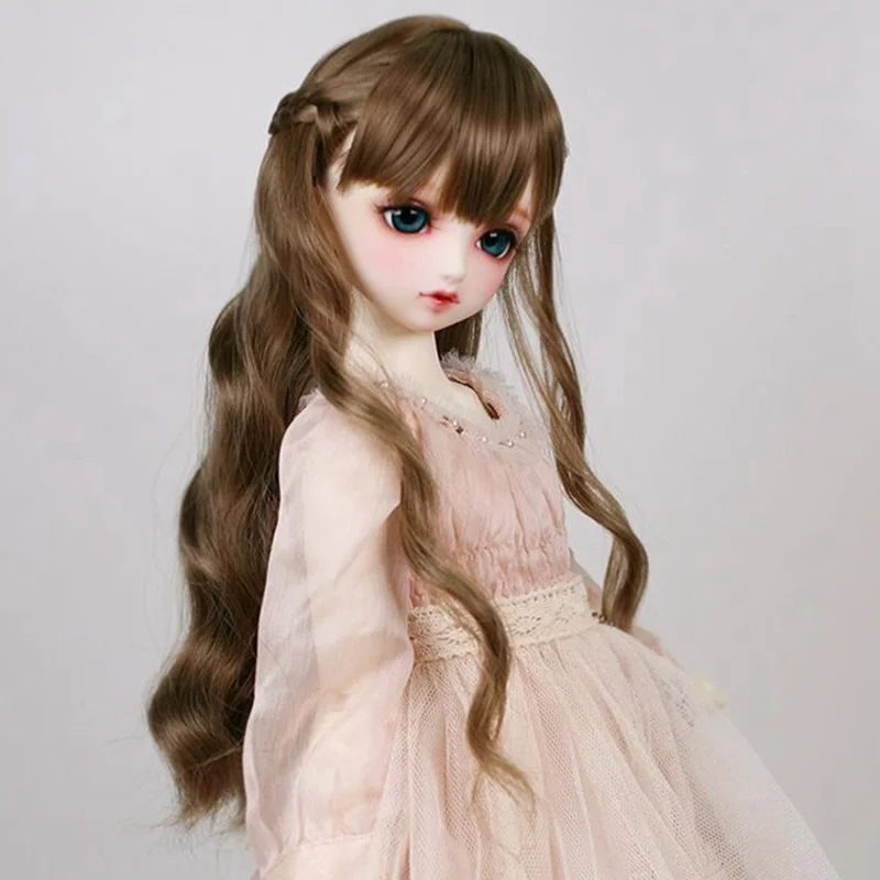 60cm Doll Wig  for 1/3 1/4 1/6 Bjd Accessories Wave Curls Dress Up Toy Girls Play House Diy Accessories Not Include Doll