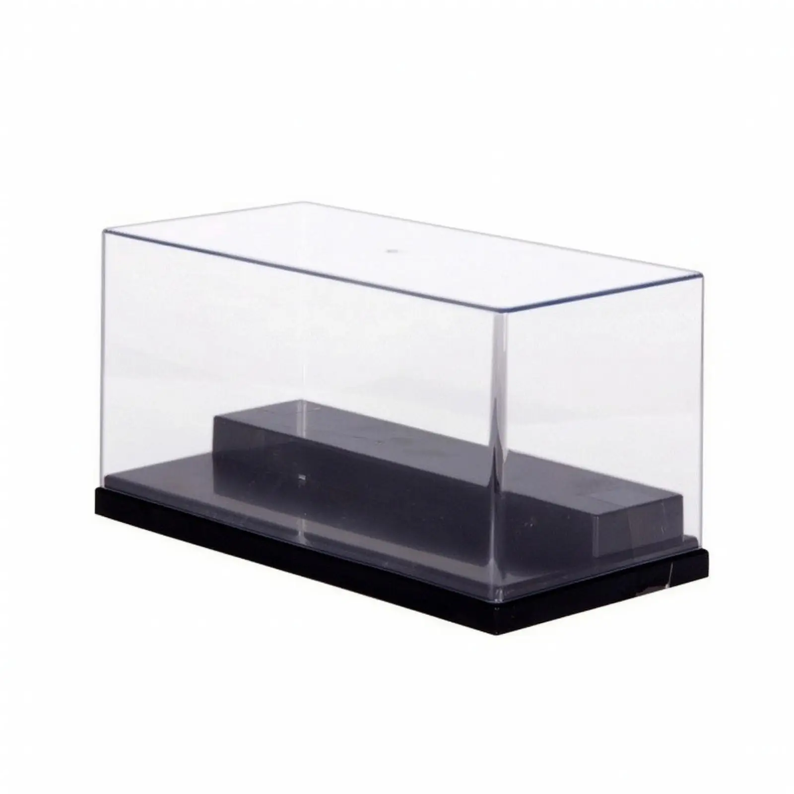 2 Tier Acrylic Collectible Case for Action Figures with Clear Cover and Elevated Display Shelves