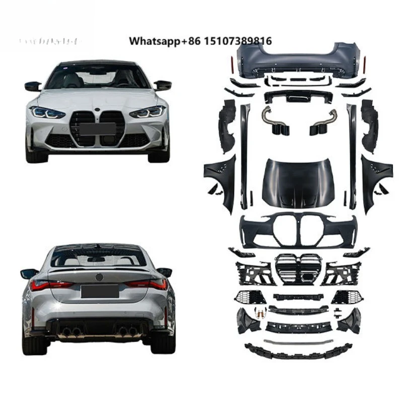 

Factory New Front/Rear Bumper One-one Wide Kit Full Bodykit Upgrade with Clips for 4 Series G22/G23 2021-2023 M4
