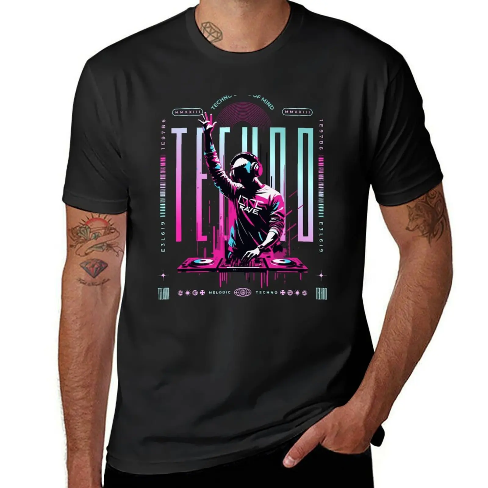 

Techno State of Mind - Melodic Techno DJ T-Shirt animal prinfor boys designer shirts street wear mens t shirts top quality