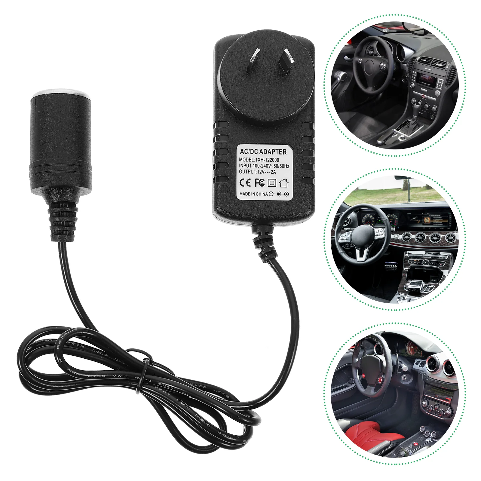 Power Converter 12v Adapter Adapters Voltage Vehicle Supplies Car British Regulatory