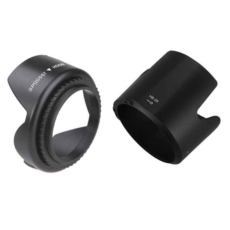 1 Pcs Lens Hood Diameter 67 Mm Standard Lens Hood & 1 Pcs HB-29 Lens Hood For Nikon 70-200Mm F/2.8 G-AF-S Lens HB29