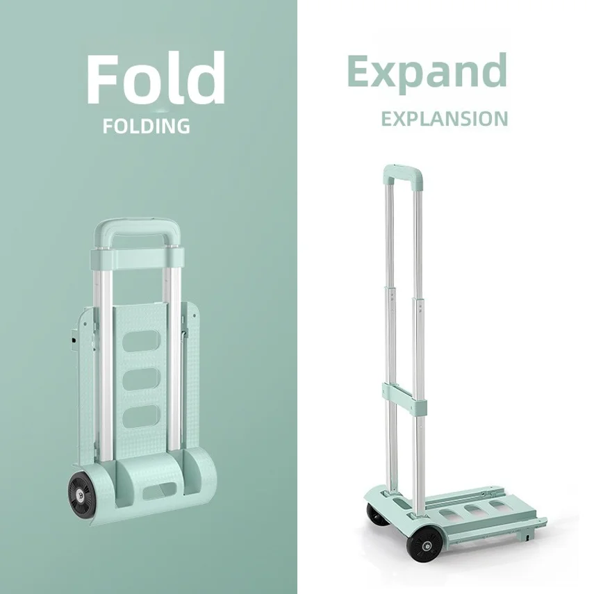 Car-mounted Folding Handcart For Home Use, Portable For Transporting Goods, Shopping, Grocery Shopping, And Luggage
