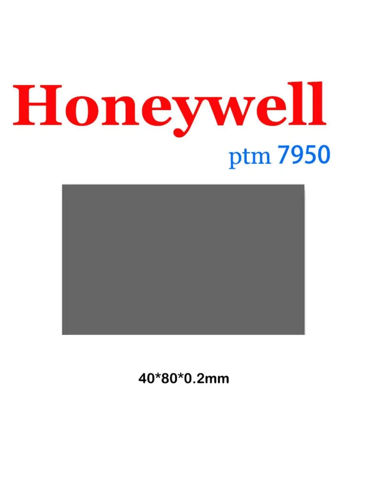 Podkładka termoprzewodząca Honeywell PTM7950 Pasta termoprzewodząca GPU CPU Radiator 40x80x0.2mm Chłodząca Silikonowa Podkładka Termoprzewodząca Mata Pasta Termiczna — zdjęcie produktu 7