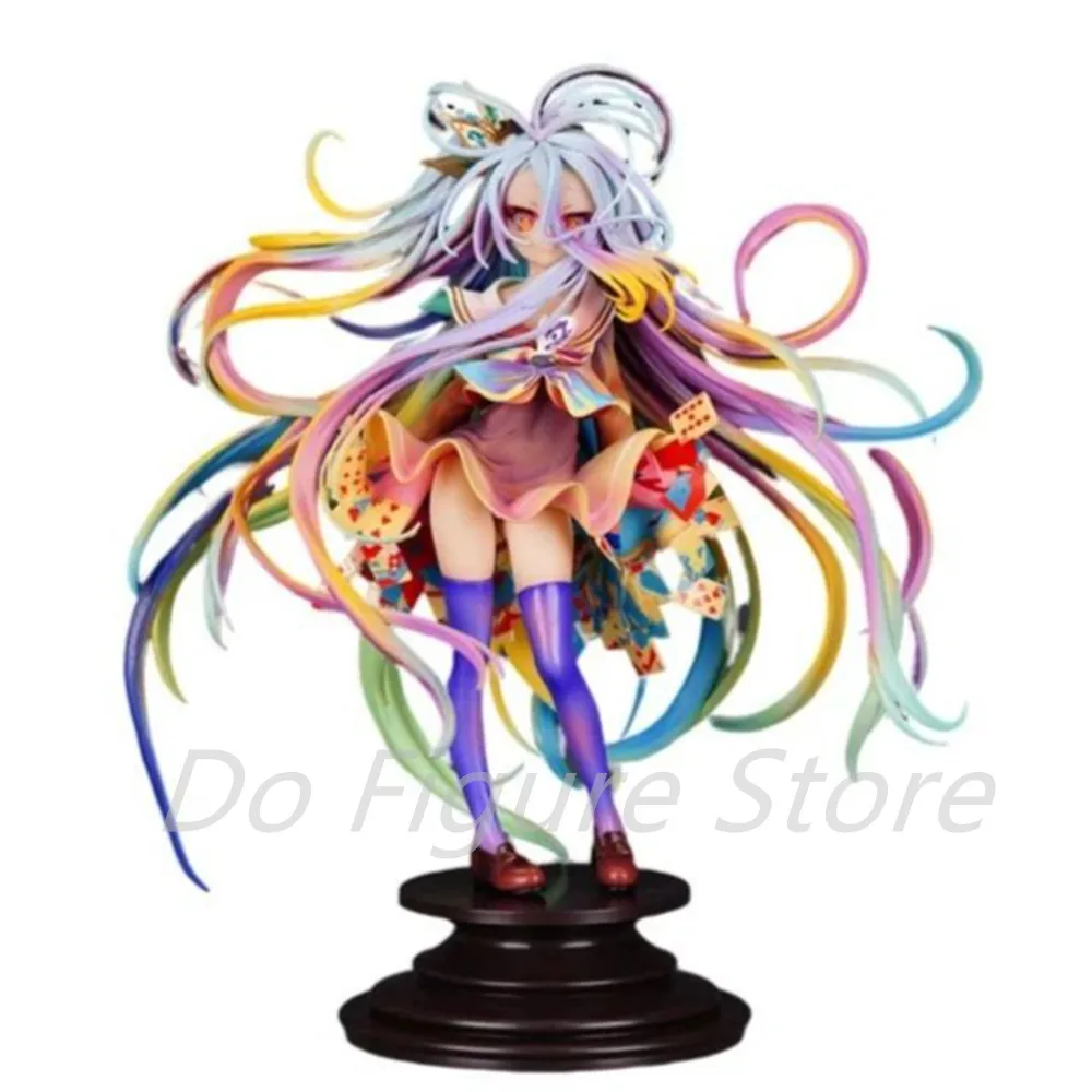 28 см ПВХ Фигурка No Game No Life Shiro Yuu Kamiya Фигурка Art Works Фигурка Игрушка Коллекция для взрослых Модель Кукла Подарки