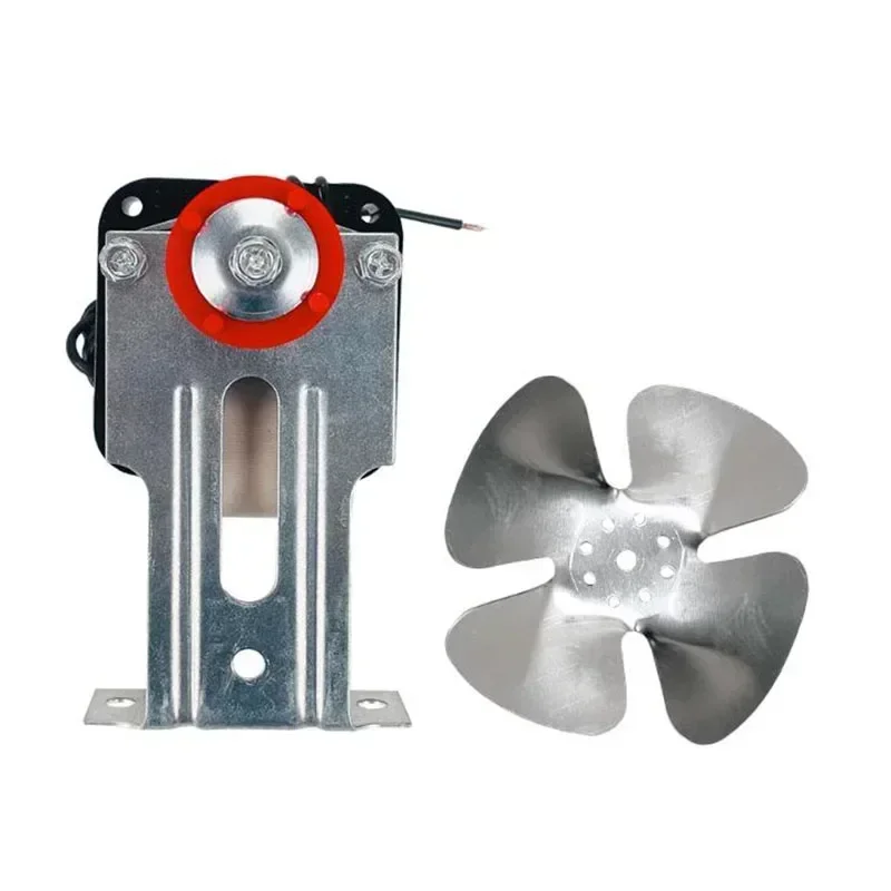 220v 4/27w Refrigerator freezer motor fan cooling fan shaded pole motor with fixed bracket blade refrigerator fan