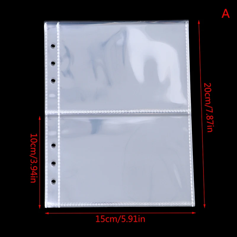 10 teile/paket a5 transparenter Fotoalbum binder füllen Innenhüllen für kpop lomo Karten Fotokarte Spielkarte a5 Album binder nach