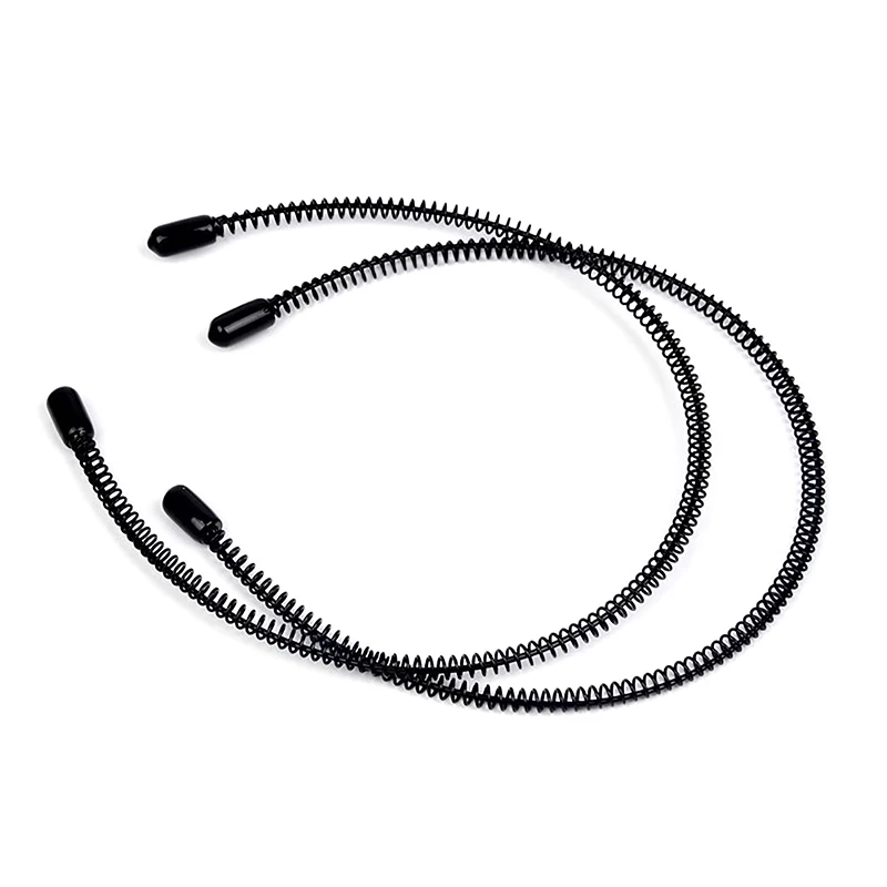 Metal Hair Band For Men Women Headband Unisex Black Wavy Spring Sports Headbands Hoop Clips Simple Women Accessories