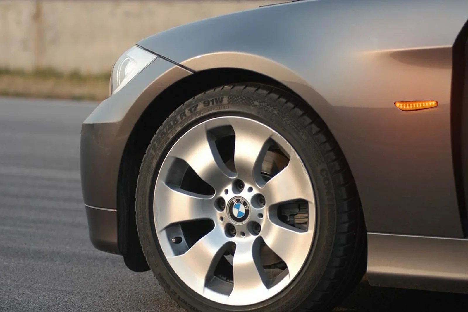 ANGRONG 앰버 LED 사이드 마커 표시등, BMW E46 E60 E61 E82 E87 E91 E92 E93 용, 2x