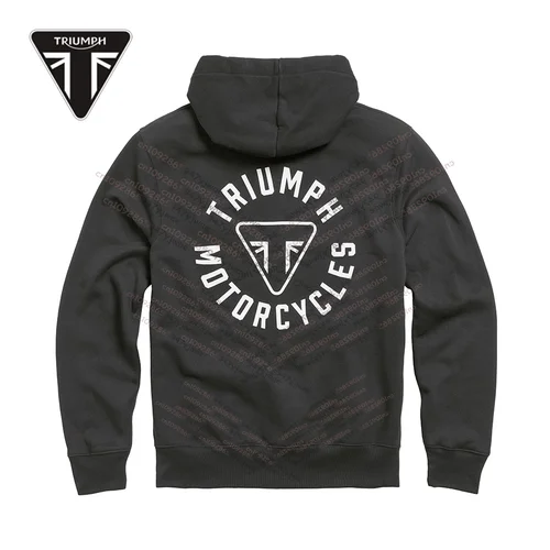 Imagen 2 del producto 26 nuevo Triumph mujeres hombres pulóver MOTO Sudadera con capucha verano personalizado suelto algodón pareja moda ambiental paz sudadera Top