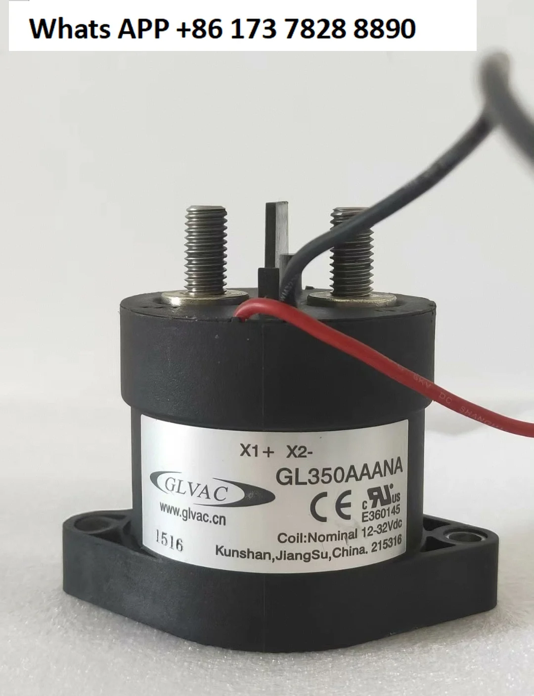 

Guoli high voltage DC relay GL350AAANA coil voltage 12-32V withstand voltage 750V350A spot