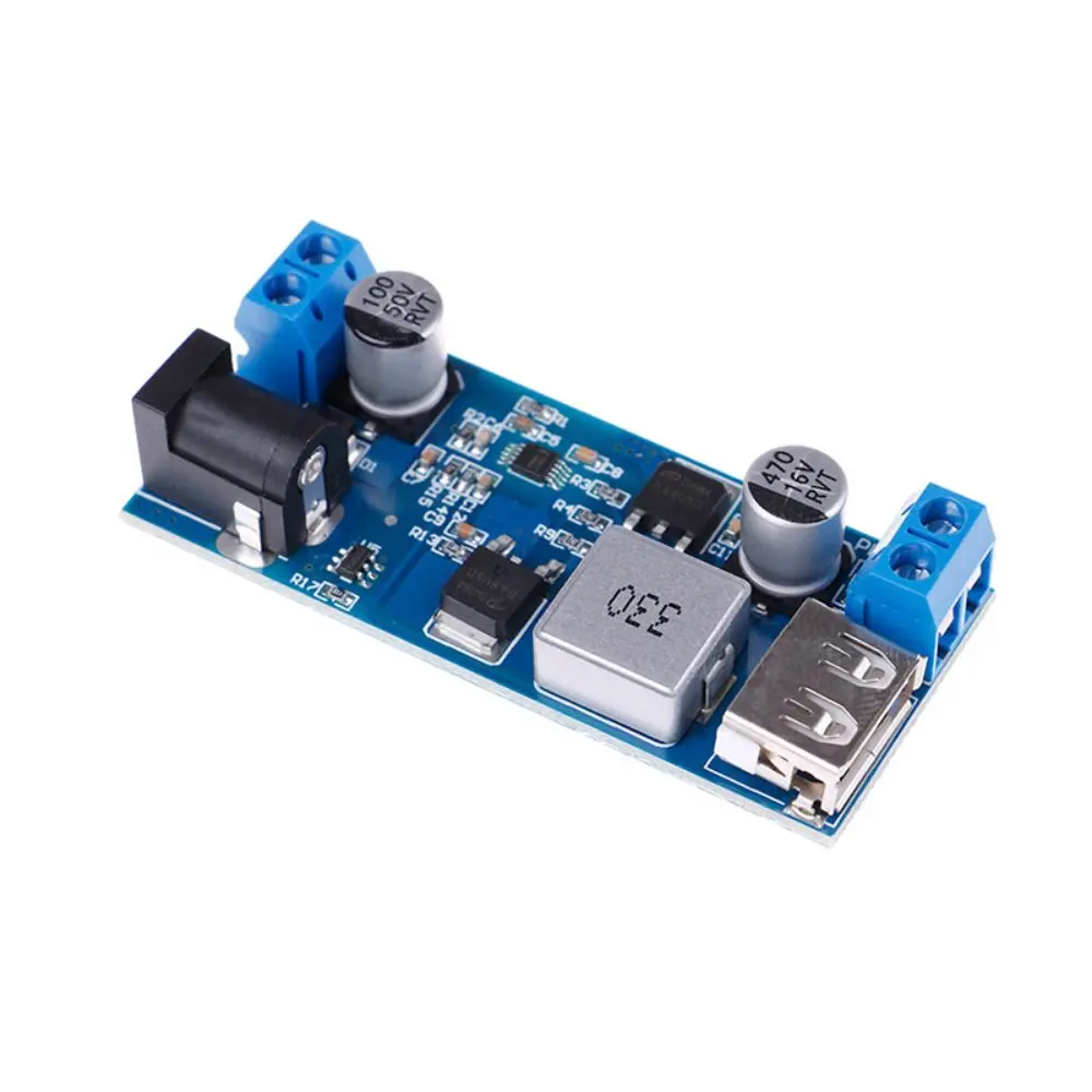 12V 24V to 5V Buck Converter 5A Output Voltage Regulator Voltage Regulator Board Compact Overheat Protection USB Charger Board