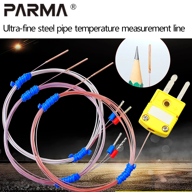 K/T/J type extremely fine probe micro-space temperature measurement line temperature sensor thermocouple