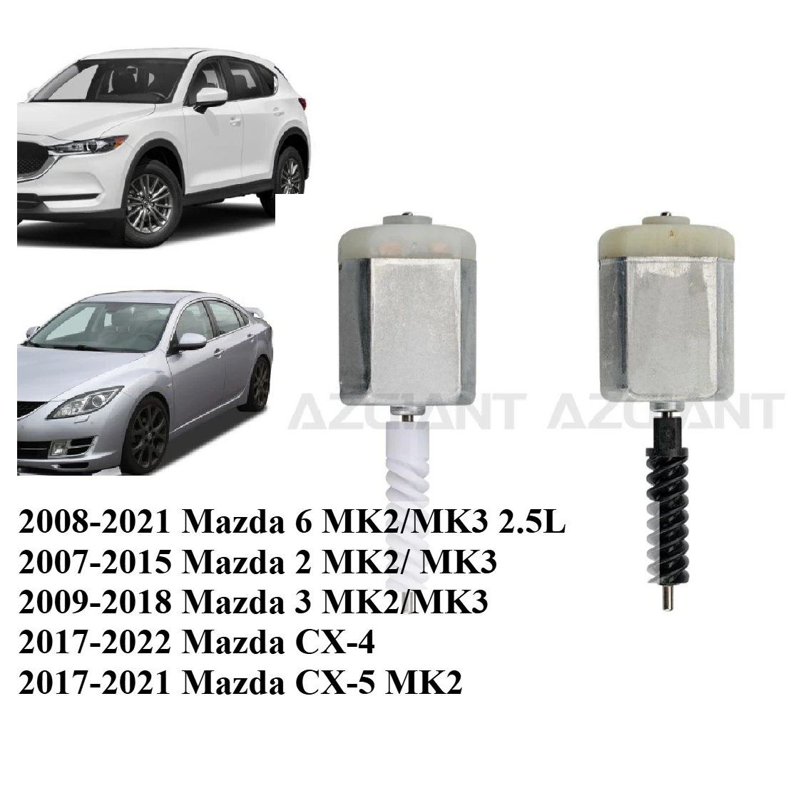 

1020316 2pcs Motor for Mazda 2 3 6 Cx4 Cx5 Door Lock Actuator Drive Passenger Side 20115 3Q2650 A6792 3M443828 B6782