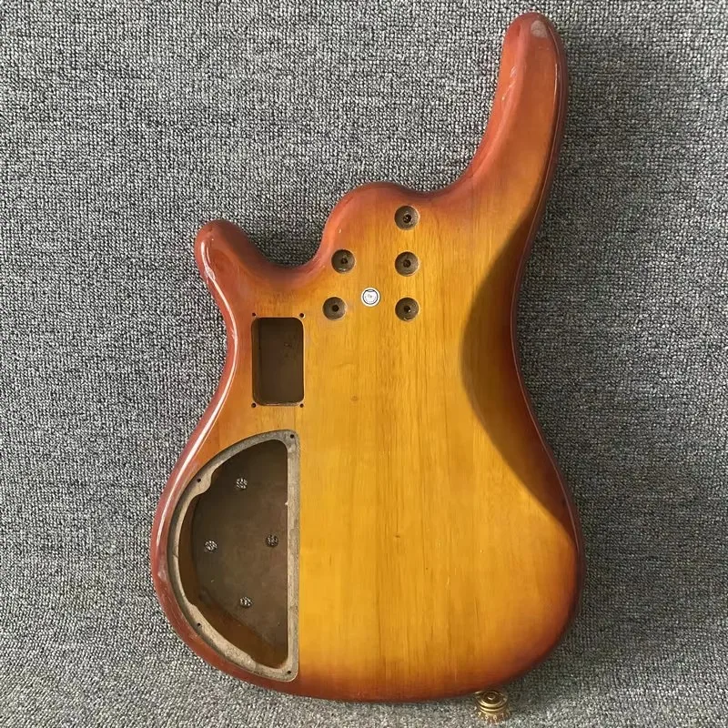 kB401 Active PJ Bass Unfinished Electric Bass Body Cherryburst Color Right Hand Solid Wood Stock Items DIY Guitar Parts