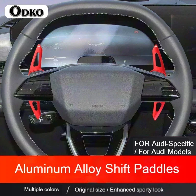 2pcs Carbon Fiber Car Steering Wheel ABS Shift Paddle Extension Shifters For Audi Q6L e-tron 2026 Q6L Sportback e-tron 2026