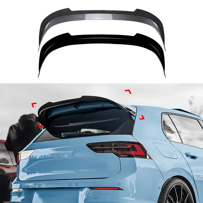 High Quality Rear Bumper Spoiler Lip Trunk Wing Fit MK8 R 2020+ Auto Exterior Decor Accessories