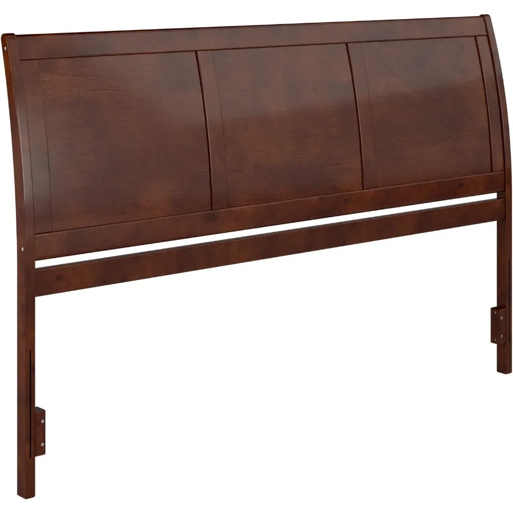 

Portland King Sleigh Solid Wood Panel Headboard, Walnut